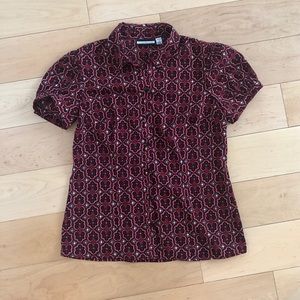 3/$20 🔴 Croft & Barrow Short Sleeve Button Top